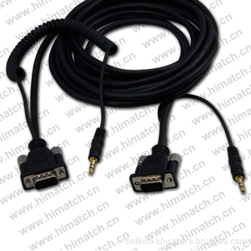Flexible VGA Cable with 3.5mm Audio Cable